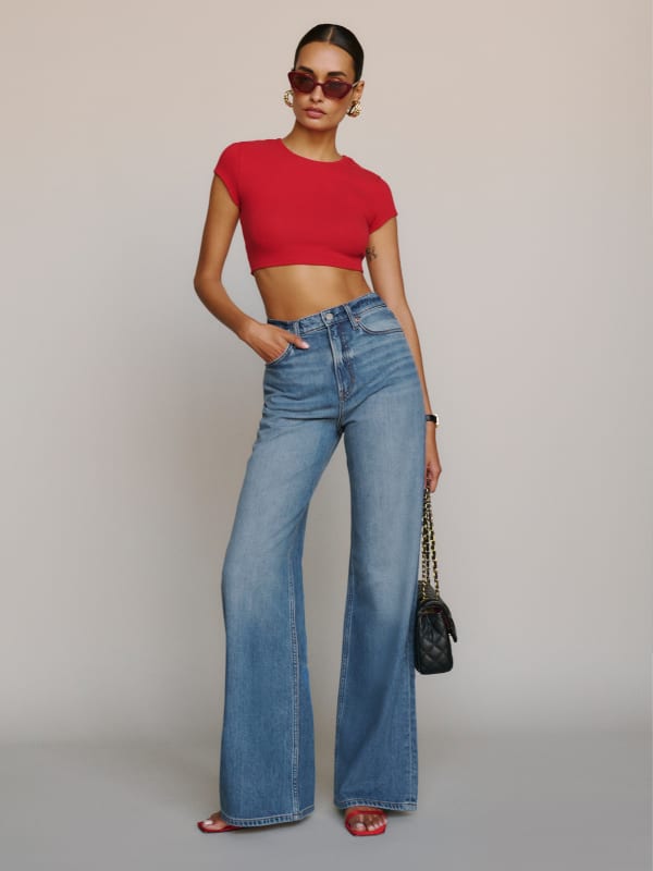 Cary Lived-in Wide Leg Jeans - Sweetwater